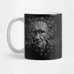 William S. Burroughs Typographical Portrait Mug